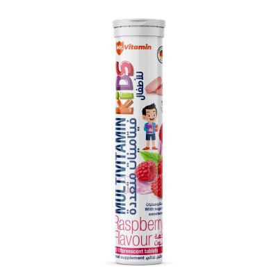 Mr.Vitamin, Food Supplement, Effervescent, Multivitamin Kids, Raspberry Flavour - 20 Tablets
