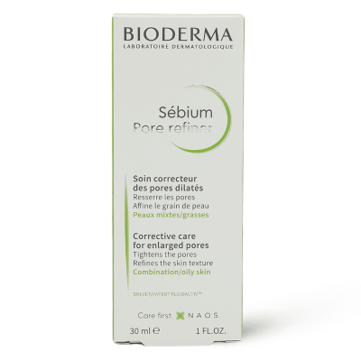 Bioderma Sebium Pore Refiner Cream For Oily And Combination Skin Tightens Pores And Improves Skin Texture - 30 Ml