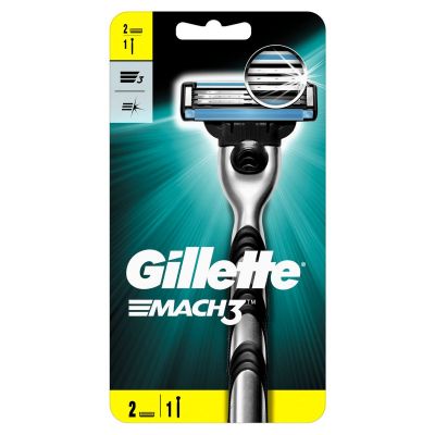 Gillette, Mach 3, Razor, Up To 30 Comfortable Shaves - 1 Kit