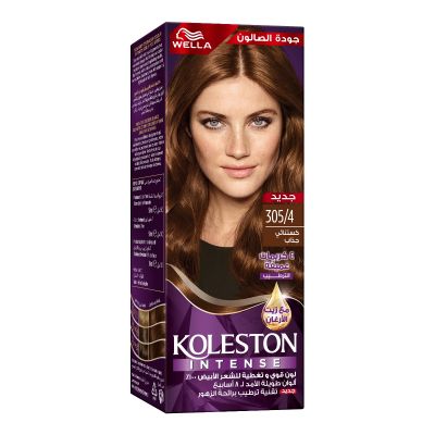 Wella, Koleston, Maxi Hair Color Light Chestnut 305/4 - 1 Kit