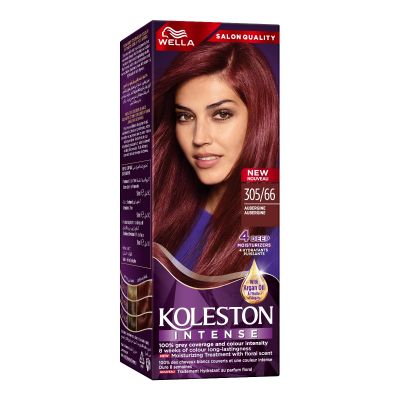 Wella, Koleston, Maxi Hair Color Aubergine 305/66 - 1 Kit