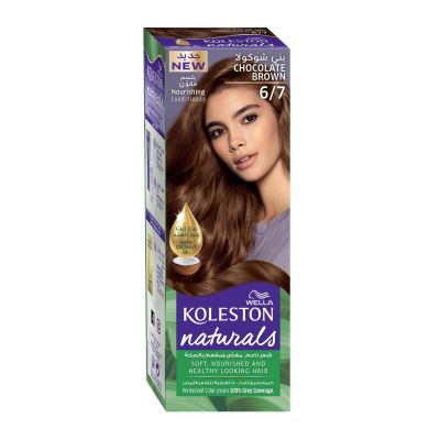 Wella, Koleston, Natural Hair Color, Chocolate Brown 6/7 - 1 Kit