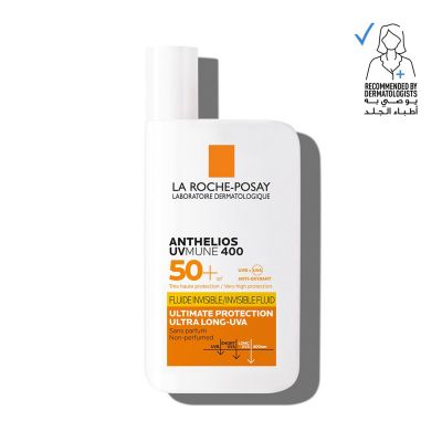La Roche - Posay, Anthelios, Uv Mune 400, Invisible Fluid, Spf 50+, Ultimate Protection, Ultra Long Uva - 50 Ml