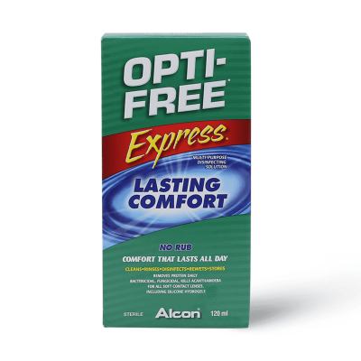 Opti Free Express Solution For Contact Lenses - 120 Ml