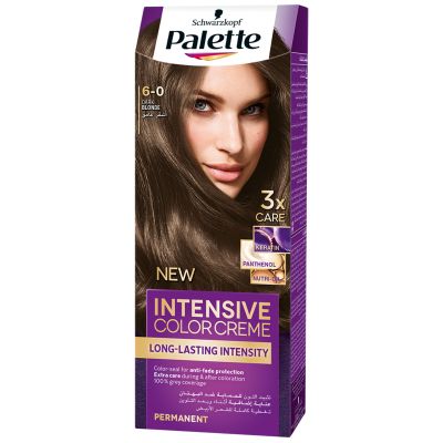 Palette, Hair Color, Intensive Color Creme, 6-0 Dark Blonde - 1 Kit