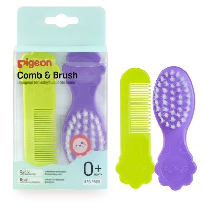 Pigeon Hair Comb & Brush For Baby - 1 Kit