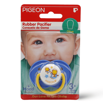 Pigeon, Rubber Pacifier, Olive, Space Shape, From 3+ Months - 1 Pc