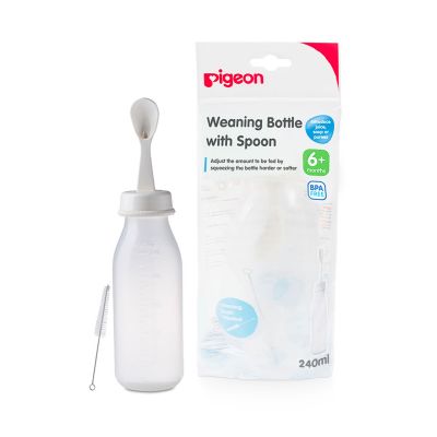 Pigeon Weaning Bottel With Spoon - 240 Ml