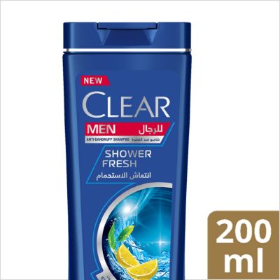 Clear Shampoo Men Shower Fresh With Green Tea And Citrus Essence - 200 Ml