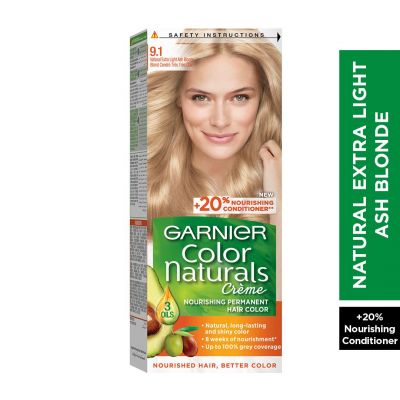 Garnier, Color Naturals, Hair Color, Extra Light Ash Blond 9.1 - 1 Kit