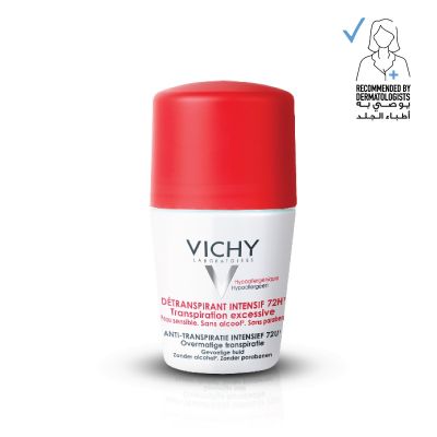 Vichy, Deodrant Roll-On, 72 Hours Stress Resist Excessive Perspiration - 50 Ml