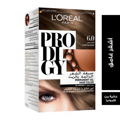 L'Oreal, Prodigy Hair Dye Almond Dark Blonde Color 6.0 - 1 Kit