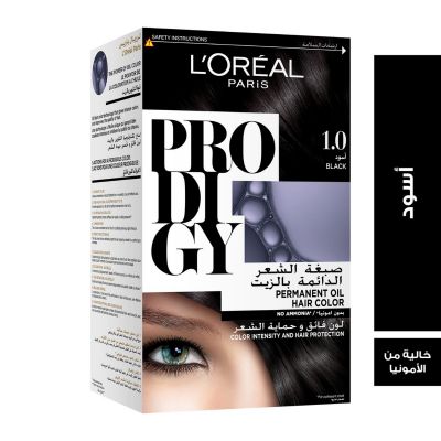 L'Oreal, Prodigy Hair Dye Almond Black Color 1.0 - 1 Kit