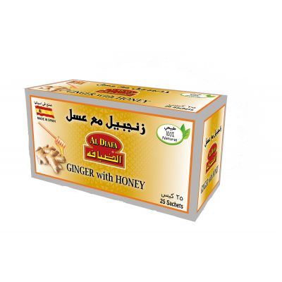 Al Diafa, Ginger With Honey, Tea Bag - 25 Pcs