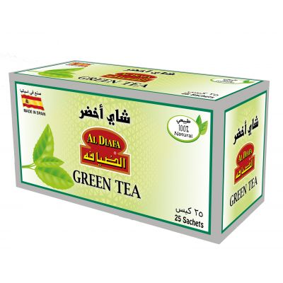 Al Diafa, Green Tea, Tea Bag - 25 Pcs