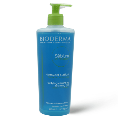 Bioderma, Sebium Moussant Gel, For Oily And Combination Skin, Regulates Sebum Secretion - 500 Ml