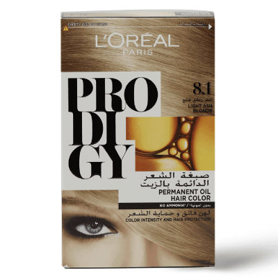 L'Oreal, Prodigy, Hair Dye, Light Ash Blonde 8.1 - 1 Kit