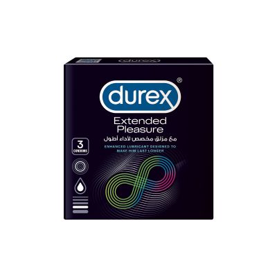 Durex Condom Extended Pleasure - 3 Pcs
