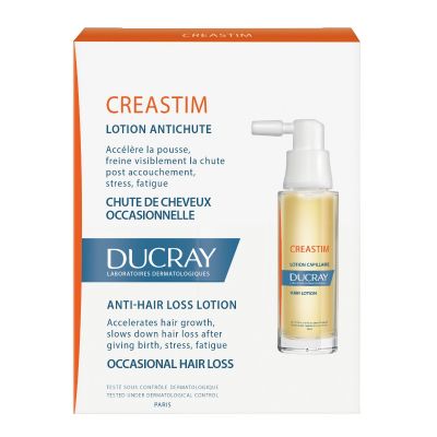Ducray Creastim Anti-Hair Loss Lotion 2X30 Ml, Occasional Female Hair Loss, Stress, Fatigue, Post-Pregnancy - 1 Kit