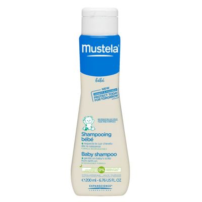 Mustela Bébé Baby Shampoo Formulated For Use From Birth On, Leaves Your Baby’S Hair Perfectly Clean With Ultra-Gentle Cleansing Action - 200 Ml