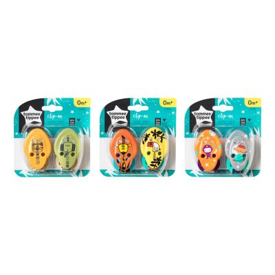 Tommee Tippee, Soother Holder, Clip On - 2 Pcs