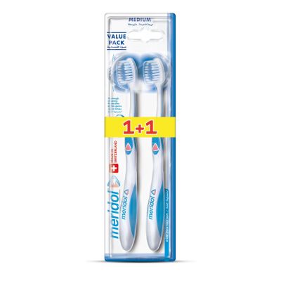 Meridol Toothbrush Gum Care Medium 1+1 Free - 1 Kit