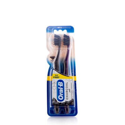 Oral-B Toothbrush Whitening Charcoal 1+1 Free - 1 Kit
