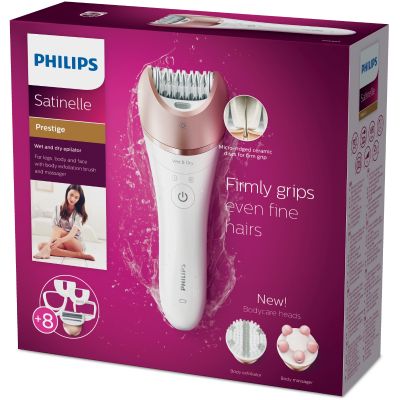 Philips, Satinelle, Epilator, Wet & Dry, For Face & Body - 1 Device