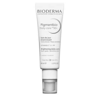 Bioderma Pigmentbio Daily Cream Spf 50+ Brightening With Vitamin C Suitable For Sensitive Skin - 40 Ml