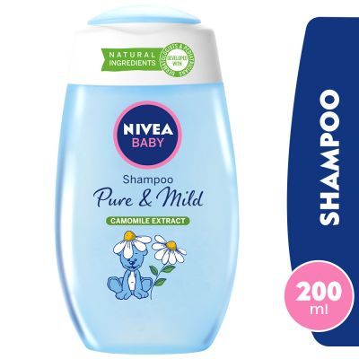 Nivea Baby Shampoo, Pure & Mild, With Camomile Extract - 200 Ml