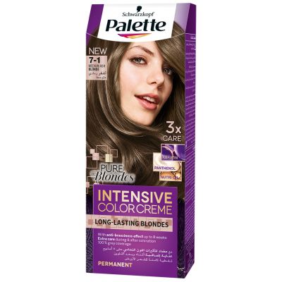 Palette, Hair Color, Intensive Color Creme, 7-1 Medium Ash Blonde - 1 Kit