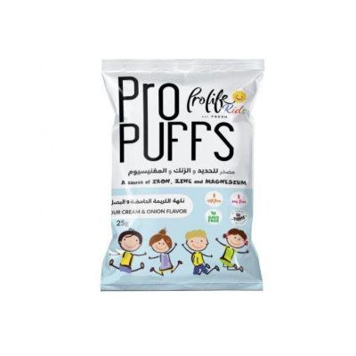 Prolife, Kids Pro Puffs, Sour Cream & Onion Flavor - 25 Gm