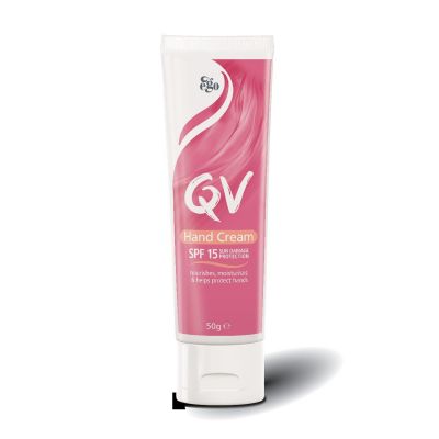 Qv Hand Moist Cream With Spf 15 Nourishes Hands , And Protecting Them From Ageing Like Sun Spots , Dehydration , And Wrinkles - 50 Gm