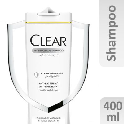 Clear Anti Dandruff & Bacteria Shampoo - 400 Ml