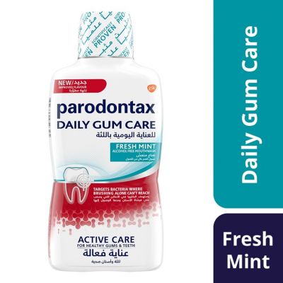 Parodontax, Mouthwash, Daily Gum Care, Fresh Mint - 500 Ml