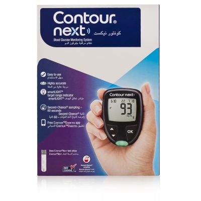 Ascensia, Counter Next Blood Glucose Monitor With Smartlight - 1 Device