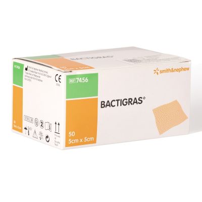 Bactigras, Vaseline Gauze, 5X5 Cm - 50 Pcs