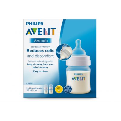 Philips Avent, Anti Colic, Baby Feeding Bottle, From 0 Month, 2X125 Ml - 1 Kit