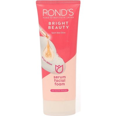 Ponds, Bright Beauty, Serum Facial Foam, Spotless Glow, For Brighter & Glowing Skin - 100 Ml