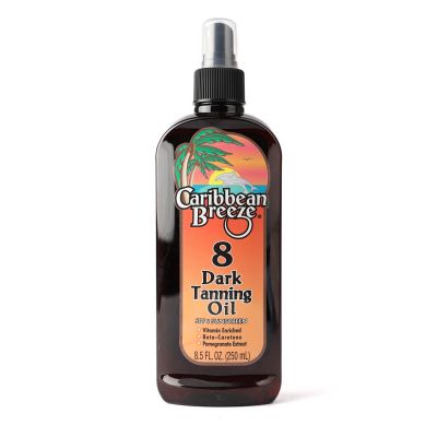 Caribbean Breeze, Dark Tanning Oil, SPF 8 - 250 Ml