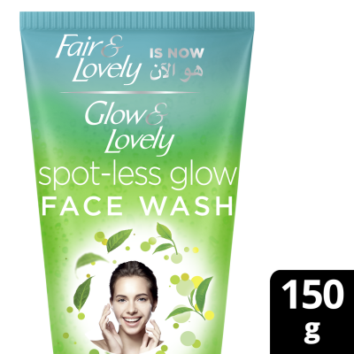 Glow & Lovely, Face Wash, Spot Less Glow, With Green Tea - 150 Gm