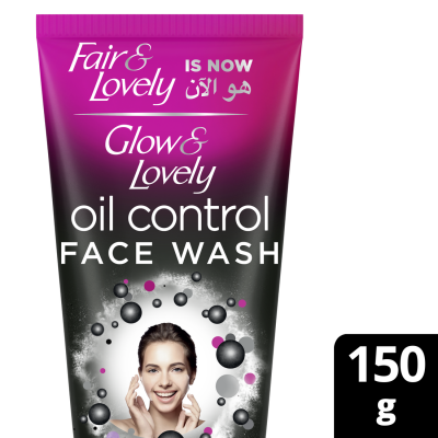 Glow & Lovely, Face Wash, Oil Control, With Charcoal - 150 Gm