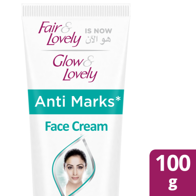Glow & Lovely, Face Cream, Anti Marks & Spot-Less Glow - 100 Gm