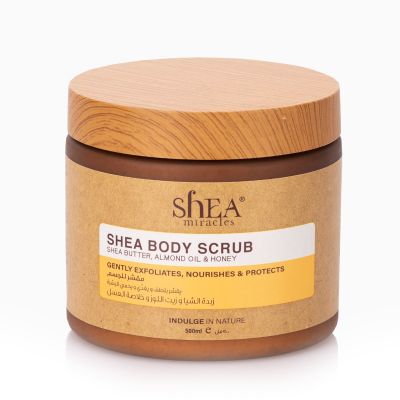 Shea Miracles, Body Scrub, Almond & Honey, Nourishes & Protect - 500 Ml