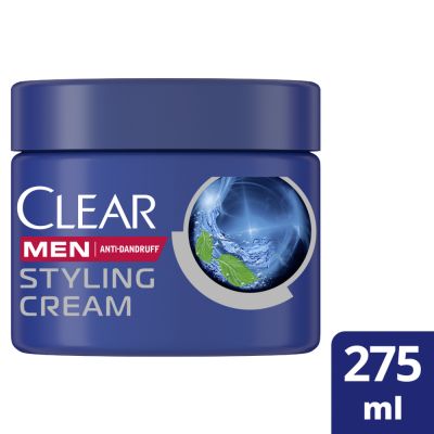 Clear, Hair Cream, Anti Dandruff, Styling Cream, With Icy Menthol - 275 Ml
