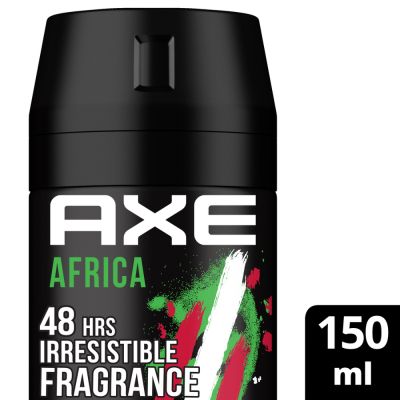 Axe, Deodorant, Spray, Africa, Geranium & Vanilla Scent, 48 Hours Protection - 150 Ml