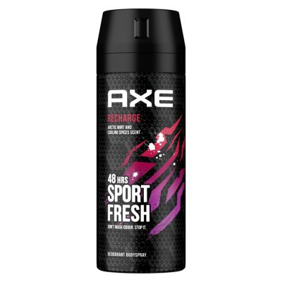 Axe, Deodorant, Spray, Recharge, With Arctic Mint & Cooling Spices Rock - 150 Ml