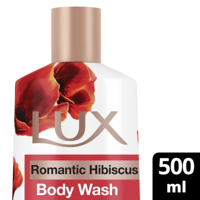 Lux, Shower Gel, Romantic Hibiscus, Long Lasting Fragrance - 500 Ml