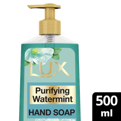 Lux, Hand Wash, Purifying Watermint, With Effective Germs Washing Away - 500 Ml