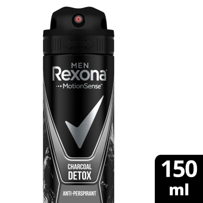 Rexona, Stay Fresh, Anti Perspirant Spray, Charcoal Detox - 150 Ml